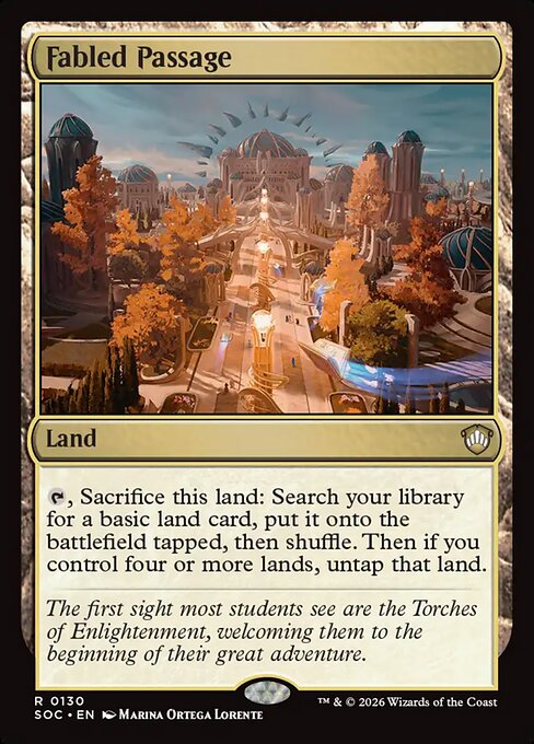 Fabled Passage - Secrets of Strixhaven Commander MTG spoiler