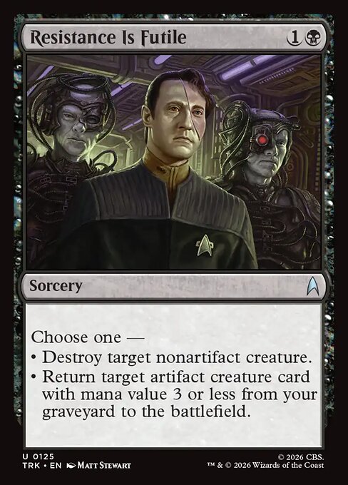 Resistance Is Futile - Star Trek MTG spoiler