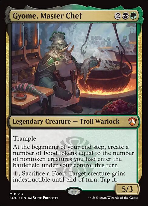 Gyome, Master Chef - Secrets of Strixhaven Commander MTG spoiler
