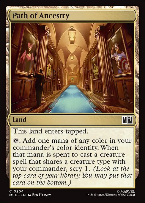 Path of Ancestry - Marvel Super Heroes Commander MTG spoiler