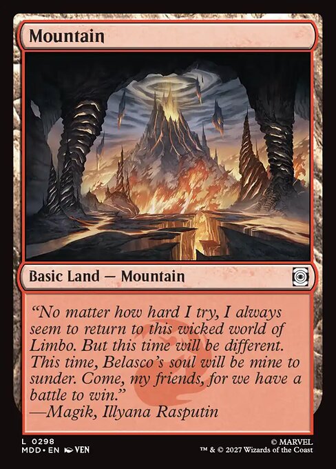 Mountain - Marvel: Darkhold Destiny MTG spoiler