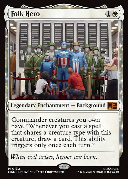 Folk Hero - Marvel Super Heroes Commander MTG spoiler
