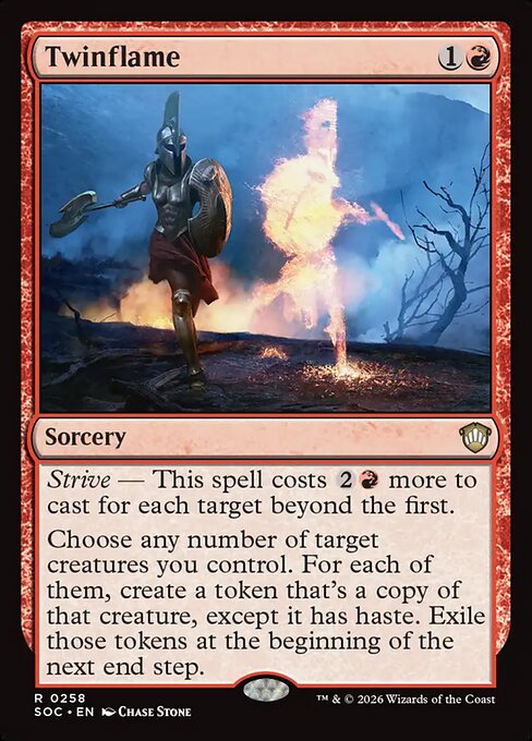 Twinflame - Secrets of Strixhaven Commander MTG spoiler
