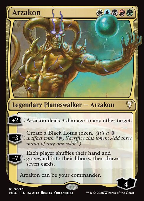 Arzakon - Mystery Booster: Commander Edition MTG spoiler