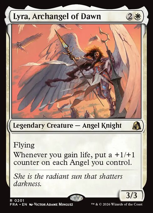 Lyra, Archangel of Dawn - Reality Fracture MTG spoiler