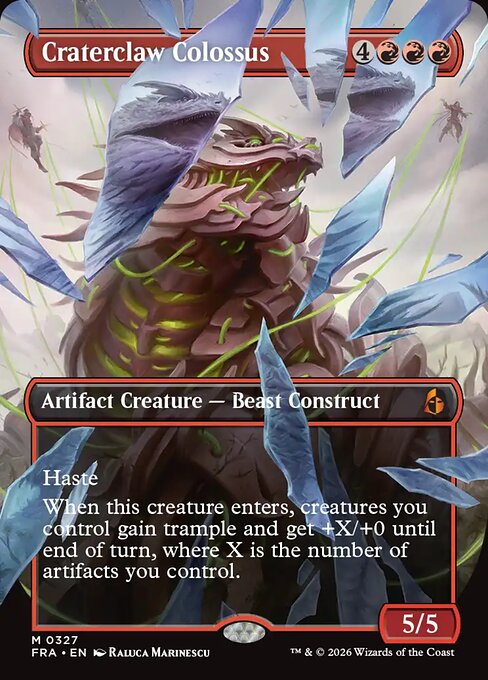 Craterclaw Colossus - Reality Fracture Commander MTG spoiler