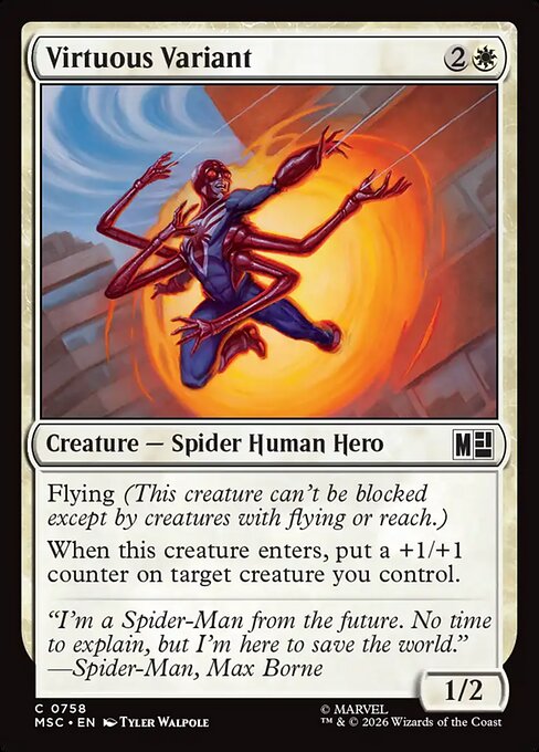 Virtuous Variant - Marvel Super Heroes Commander MTG spoiler