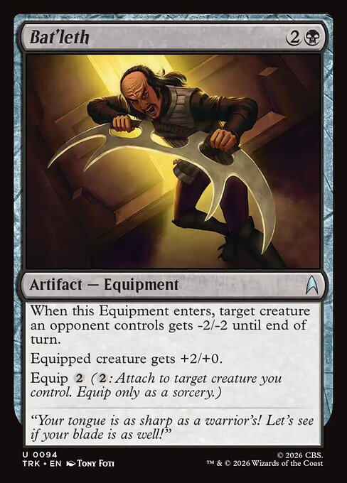 Bat'leth - Star Trek MTG spoiler
