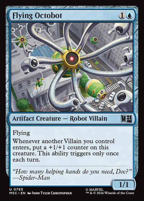 Flying Octobot - Marvel Super Heroes Commander MTG spoiler