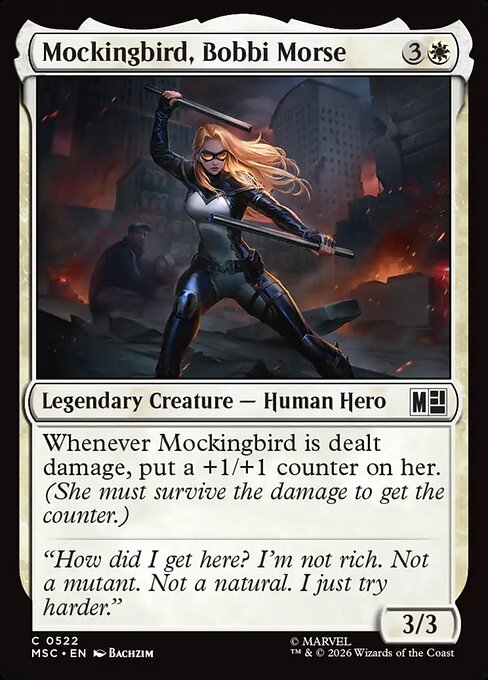 Mockingbird, Bobbi Morse - Marvel Super Heroes Commander MTG spoiler
