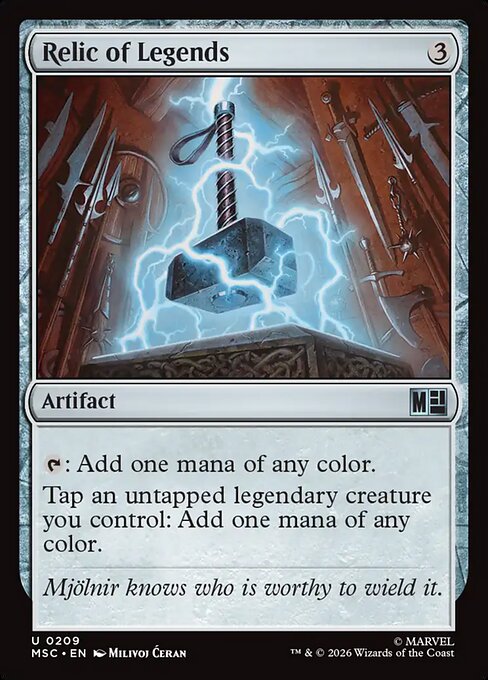 Relic of Legends - Marvel Super Heroes Commander MTG spoiler