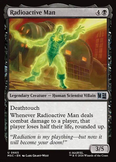 Radioactive Man - Marvel Super Heroes Commander MTG spoiler