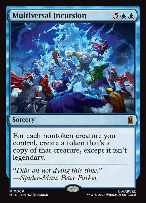 Multiversal Incursion - Marvel Super Heroes MTG spoiler