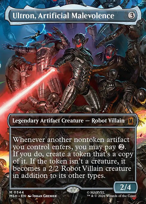 Ultron, Artificial Malevolence - Marvel Super Heroes MTG spoiler