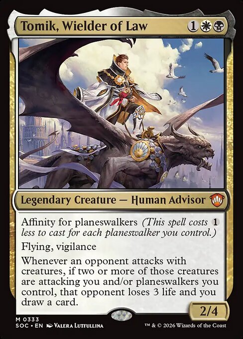 Tomik, Wielder of Law - Secrets of Strixhaven Commander MTG spoiler