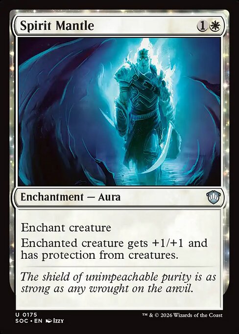 Spirit Mantle - Secrets of Strixhaven Commander MTG spoiler