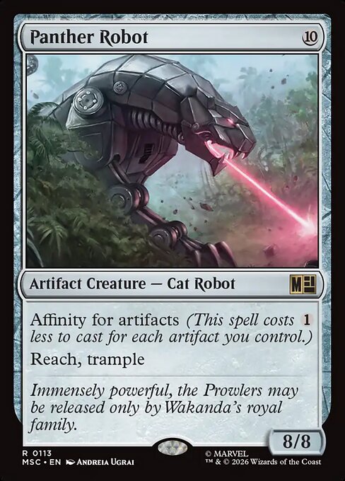 Panther Robot - Marvel Super Heroes Commander MTG spoiler