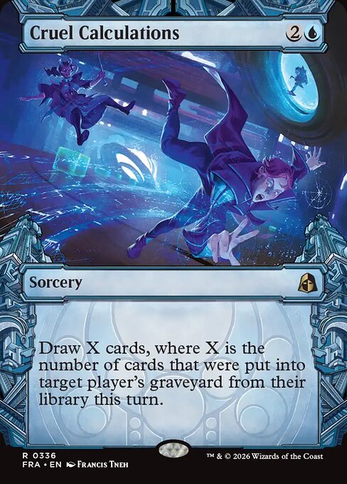 Cruel Calculations - Reality Fracture MTG spoiler
