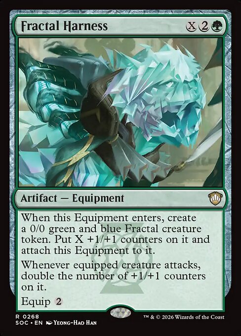 Fractal Harness - Secrets of Strixhaven Commander MTG spoiler