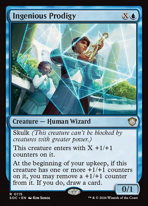 Ingenious Prodigy - Secrets of Strixhaven Commander MTG spoiler