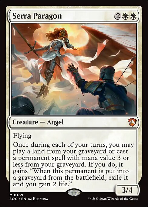 Serra Paragon - Secrets of Strixhaven Commander MTG spoiler