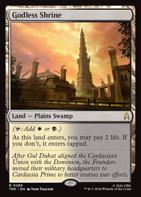 Godless Shrine - Star Trek MTG spoiler