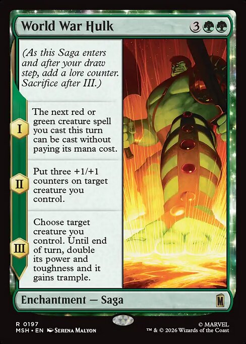 World War Hulk - Marvel Super Heroes MTG spoiler