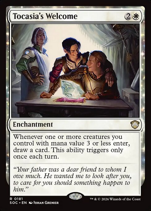 Tocasia's Welcome - Secrets of Strixhaven Commander MTG spoiler