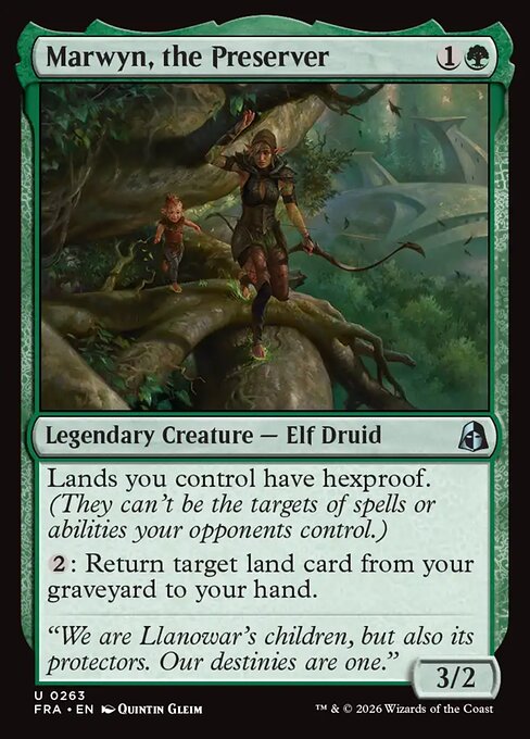 Marwyn, the Preserver - Reality Fracture MTG spoiler