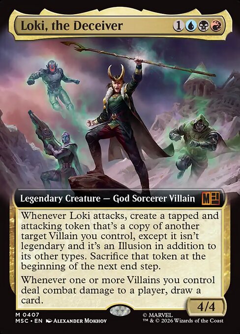 Loki, the Deceiver - Marvel Super Heroes Commander MTG spoiler