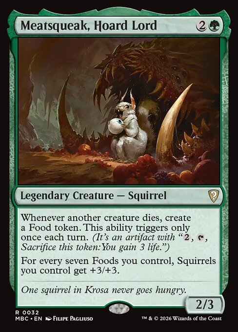 Meatsqueak, Hoard Lord - Mystery Booster: Commander Edition MTG spoiler