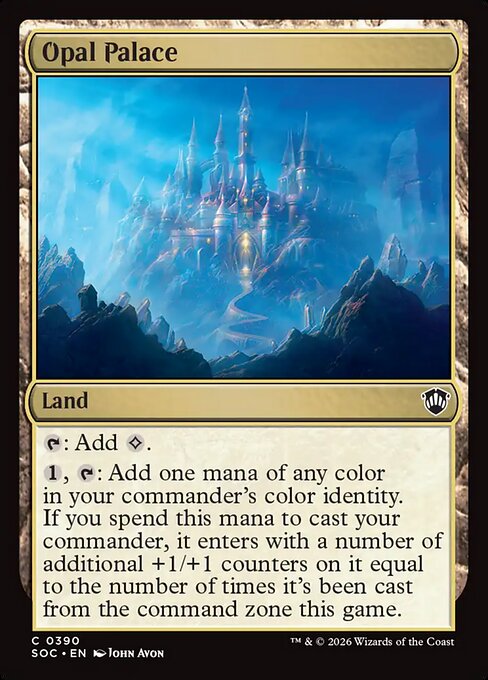 Opal Palace - Secrets of Strixhaven Commander MTG spoiler