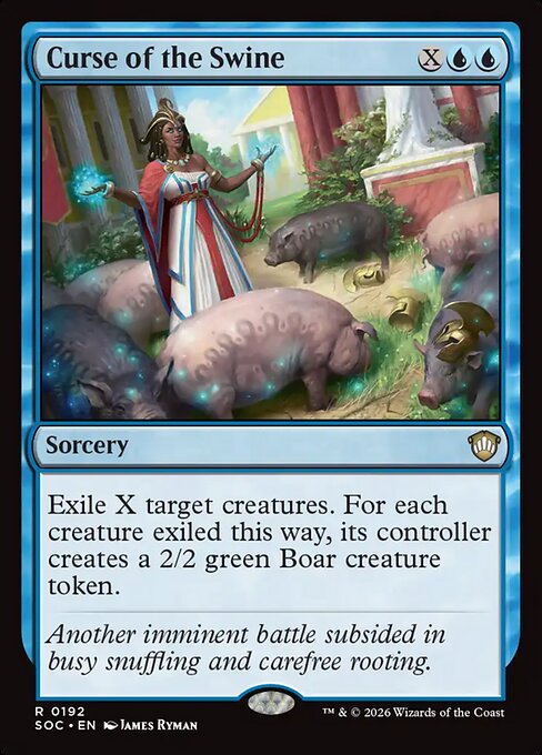 Curse of the Swine - Secrets of Strixhaven Commander MTG spoiler