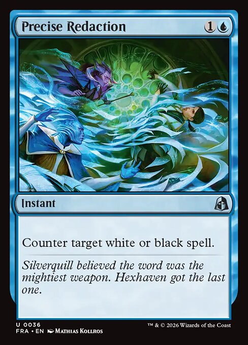 Precise Redaction - Reality Fracture MTG spoiler