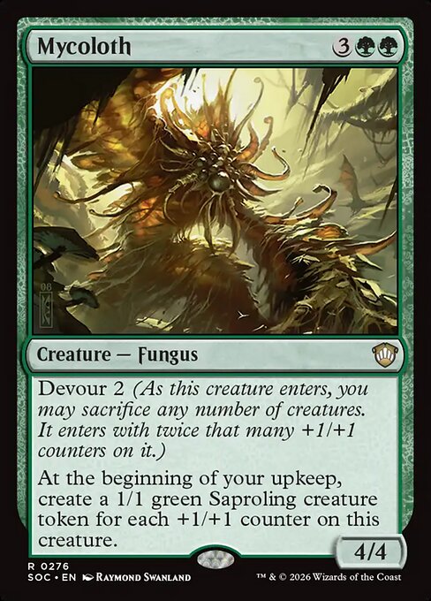 Mycoloth - Secrets of Strixhaven Commander MTG spoiler