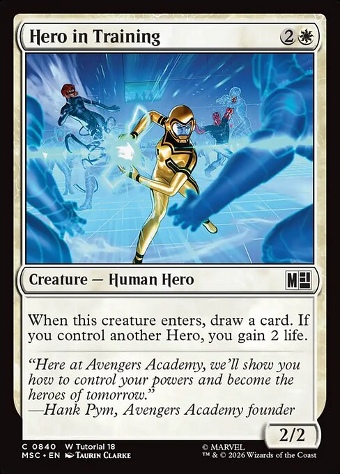 Hero in Training - Marvel Super Heroes Commander MTG spoiler