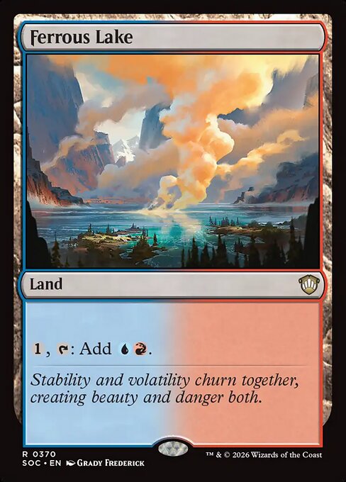 Ferrous Lake - Secrets of Strixhaven Commander MTG spoiler