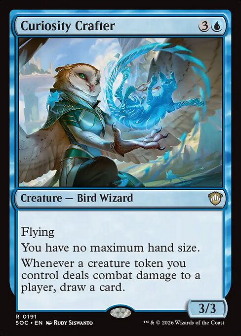 Curiosity Crafter - Secrets of Strixhaven Commander MTG spoiler