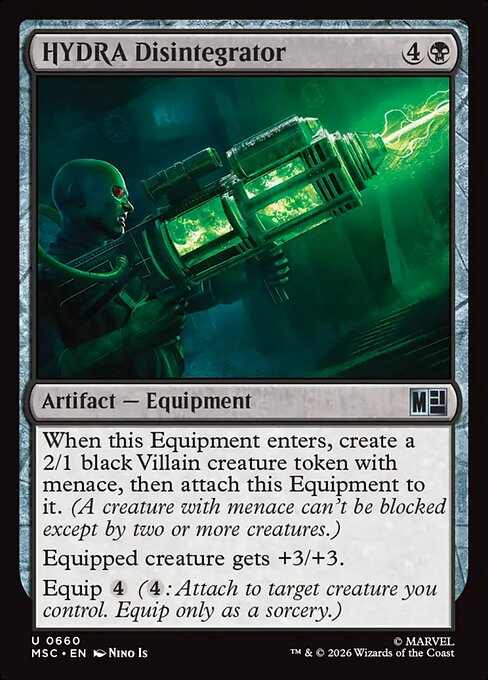 HYDRA Disintegrator - Marvel Super Heroes Commander MTG spoiler