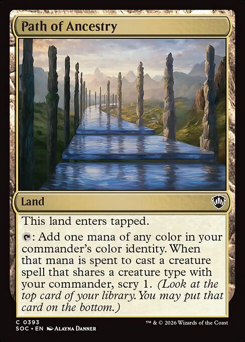 Path of Ancestry - Secrets of Strixhaven Commander MTG spoiler