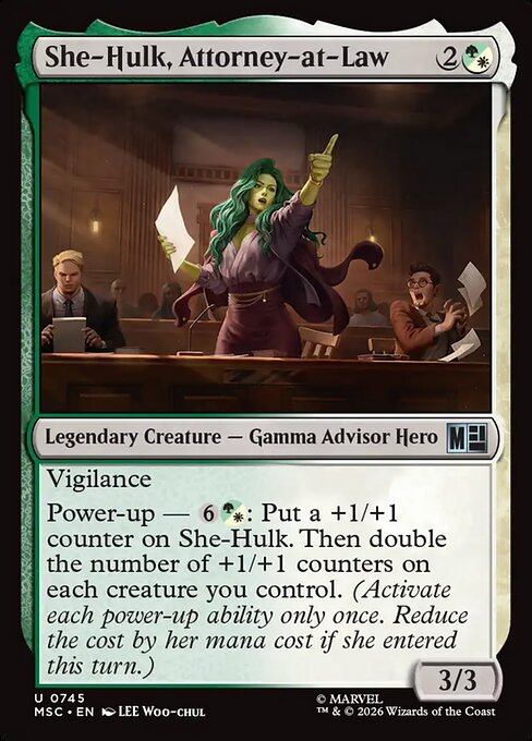She-Hulk, Attorney-at-Law - Marvel Super Heroes Commander MTG spoiler