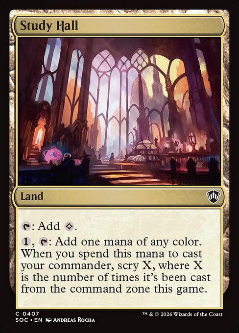 Study Hall - Secrets of Strixhaven Commander MTG spoiler