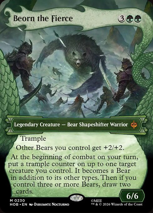 Beorn the Fierce - The Hobbit MTG spoiler