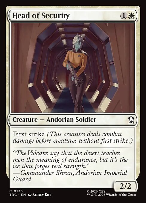 Head of Security - Star Trek Commander MTG spoiler
