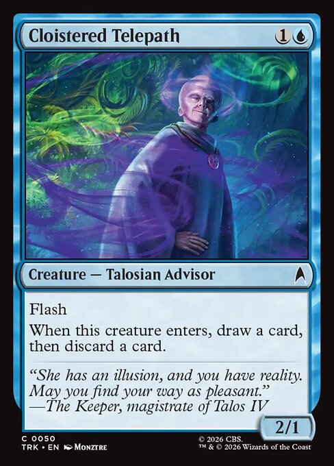 Cloistered Telepath - Star Trek MTG spoiler
