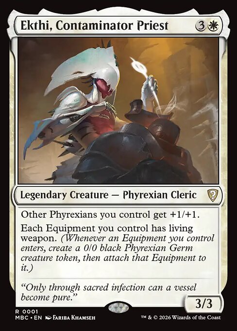 Ekthi, Contaminator Priest - Mystery Booster: Commander Edition MTG spoiler