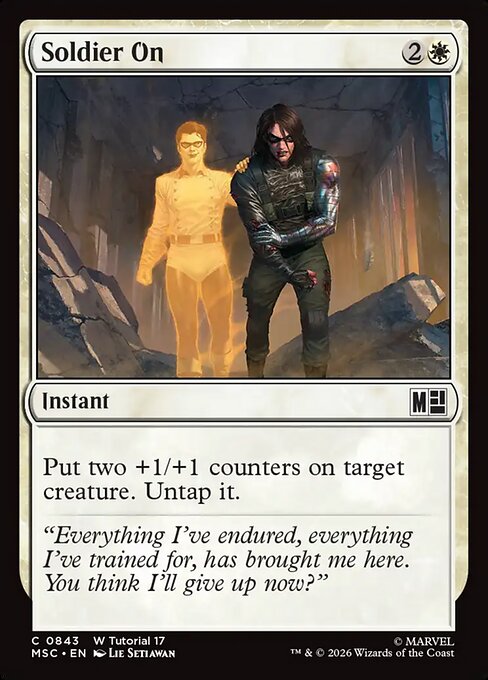 Soldier On - Marvel Super Heroes Commander MTG spoiler