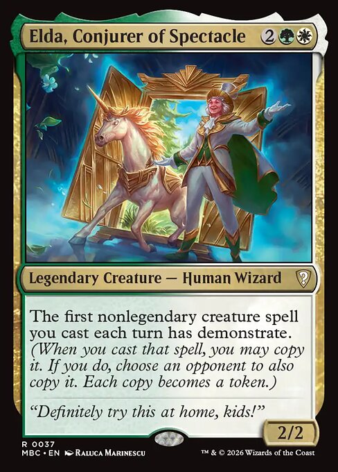 Elda, Conjurer of Spectacle - Mystery Booster: Commander Edition MTG spoiler