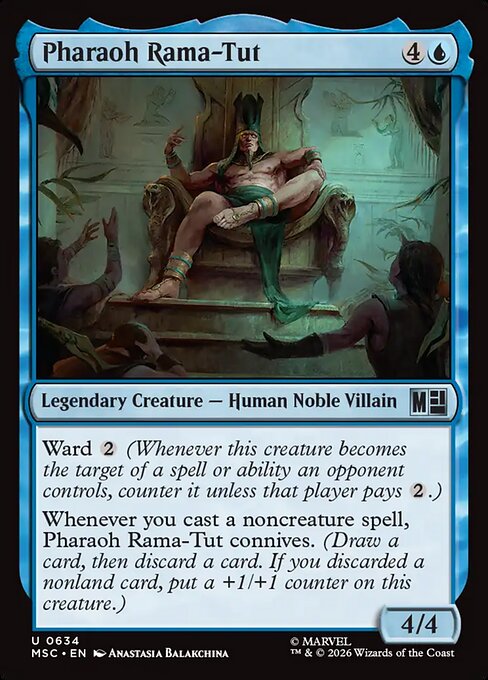 Pharaoh Rama-Tut - Marvel Super Heroes Commander MTG spoiler