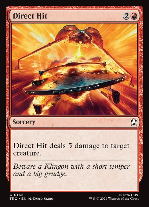 Direct Hit - Star Trek Commander MTG spoiler